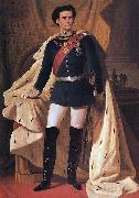 Ferdinand von Piloty King Ludwig II of Bavaria in generals' uniform and coronation robe Germany oil painting artist